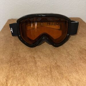 Smith Optics Electra Snow Goggles Black Gold Lite‎ Lens. Perfect No Scratches